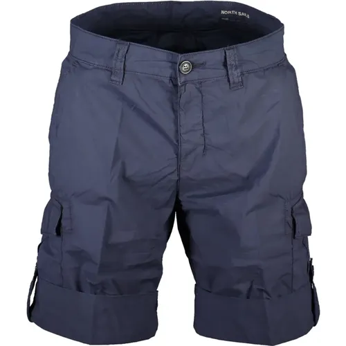 Blaue Bermuda-Shorts mit Kontrastdetails , Herren, Größe: W42 - North Sails - Modalova