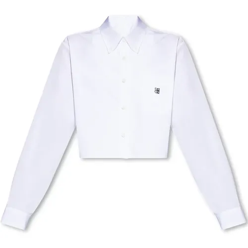 Shirt with logo , female, Sizes: S - Givenchy - Modalova