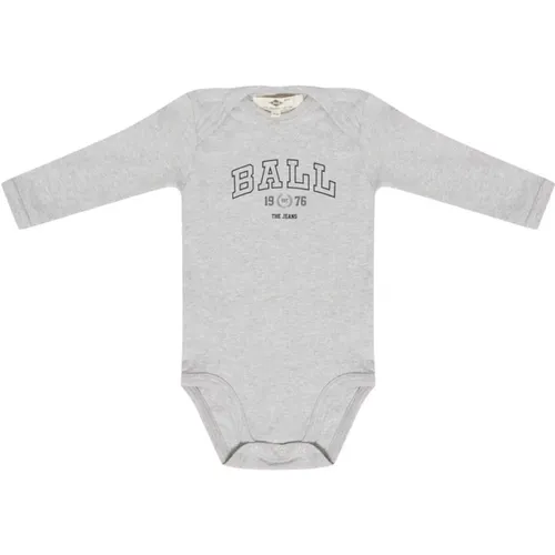 Sportlicher Baby Body Grau Melange - Ball - Modalova