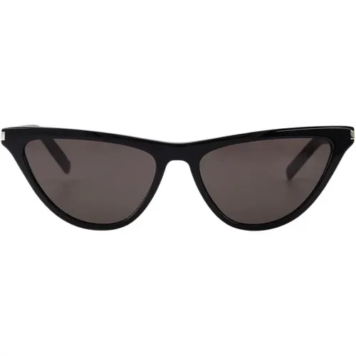 Acetate Cat Eye Sunglasses , female, Sizes: 56 MM - Saint Laurent - Modalova