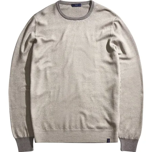 Melange Wool Sweater , male, Sizes: XL - Fay - Modalova