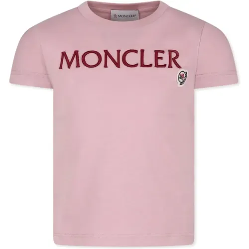 Navy Blue Short Sleeve T-shirt - Moncler - Modalova