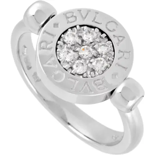 Pre-owned White Gold rings , female, Sizes: ONE SIZE - Bvlgari Vintage - Modalova