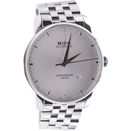 Baroncelli Automatic Silver Dial Watch , male, Sizes: ONE SIZE - Mido - Modalova