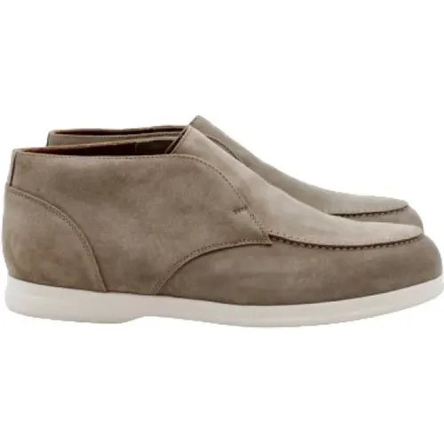 Beige Wildleder Wüstenstiefel Blake-Konstruktion , Herren, Größe: 43 EU - Doucal's - Modalova