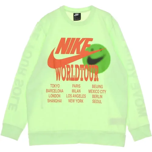 World Tour Langarm T-Shirt , Herren, Größe: L - Nike - Modalova