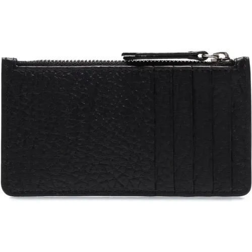 Leather Wallet with Four Stitches , unisex, Sizes: ONE SIZE - Maison Margiela - Modalova