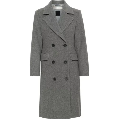 Classic Lapel Coat Jacket Granite Melange , female, Sizes: S, L, M, 2XL, XL - InWear - Modalova