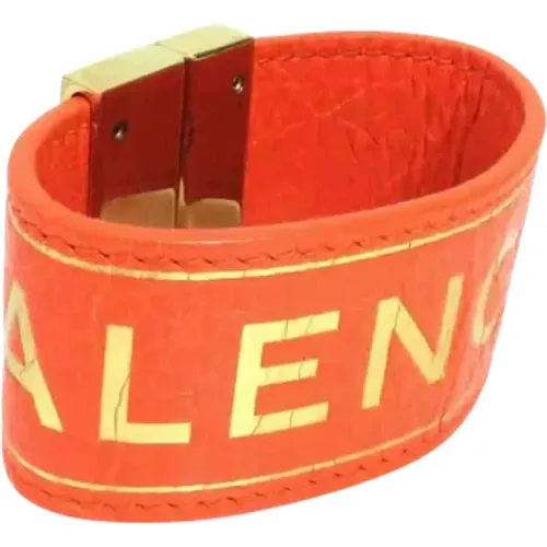 Pre-owned Leather bracelets , female, Sizes: ONE SIZE - Balenciaga Vintage - Modalova