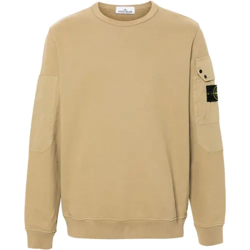 Beiger Pullover mit Klappentasche - Stone Island - Modalova