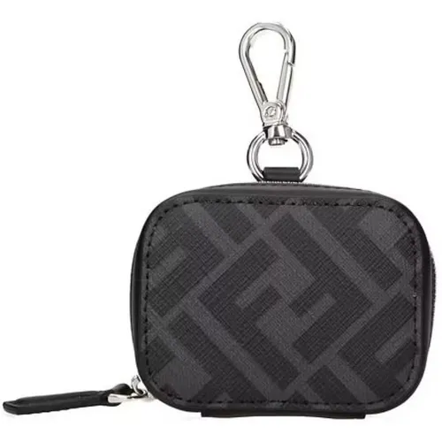 Black Accessories Zipper Closure Italy , male, Sizes: ONE SIZE - Fendi - Modalova