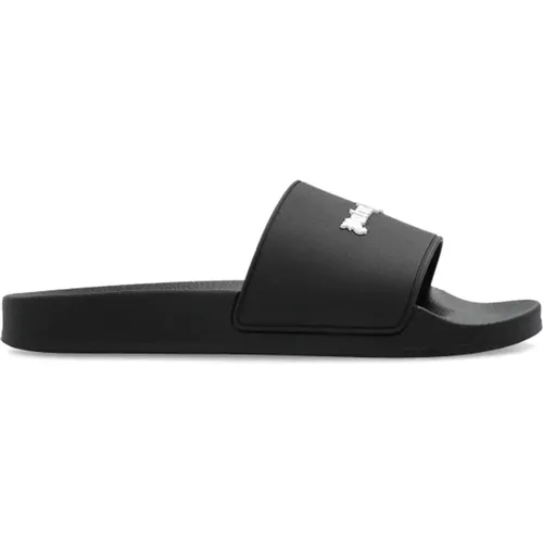 Slides mit Logo , Damen, Größe: 39 EU - Palm Angels - Modalova