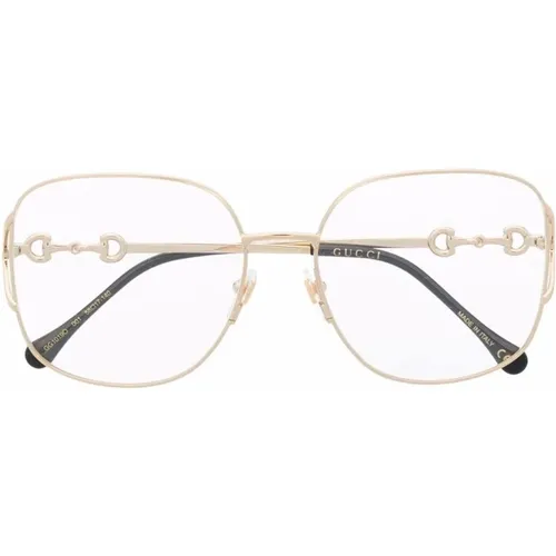 Gold Optical Frame with Accessories - Gucci - Modalova