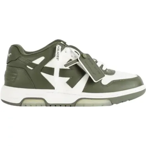 Khaki Sneakers with Tonal Arrows , female, Sizes: 11 UK, 10 UK - Off White - Modalova