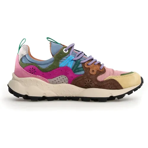 Colorful Sneakers for Urban Women , female, Sizes: 8 UK, 6 UK, 5 UK, 7 UK, 4 UK - Flower Mountain - Modalova