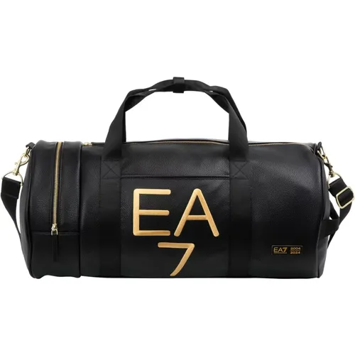 Adjustable Soccer Gym Bag , male, Sizes: ONE SIZE - Emporio Armani EA7 - Modalova