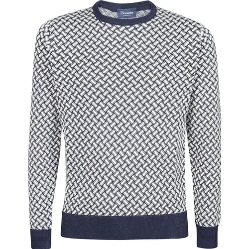Razor Blade Long Sleeve Sweater , male, Sizes: L, M, 2XL - Drumohr - Modalova