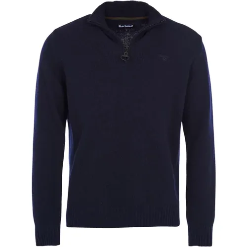Soft Lambswool Sweater with Funnel Neck , male, Sizes: XL, L, S - Barbour - Modalova