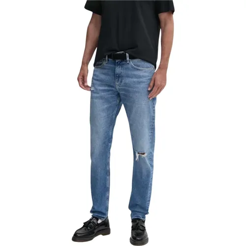 Slim Taper Jeans in Denim Medium , Herren, Größe: W32 L34 - Calvin Klein Jeans - Modalova