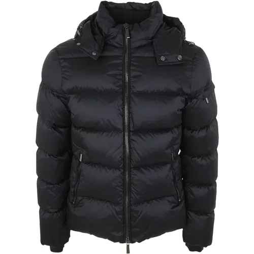 Blaue Puffer Bomberjacke Moorer - Moorer - Modalova