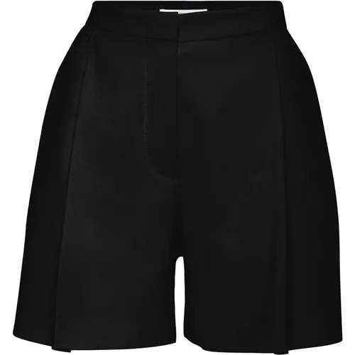 High-Waisted Flared Shorts with Front Pleats , female, Sizes: 2XS - MVP wardrobe - Modalova
