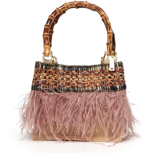 Eco-friendly Handbag , female, Sizes: ONE SIZE - La Milanesa - Modalova