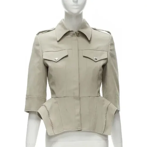 Pre-owned Cotton outerwear , female, Sizes: 2XS - Alexander McQueen Pre-owned - Modalova