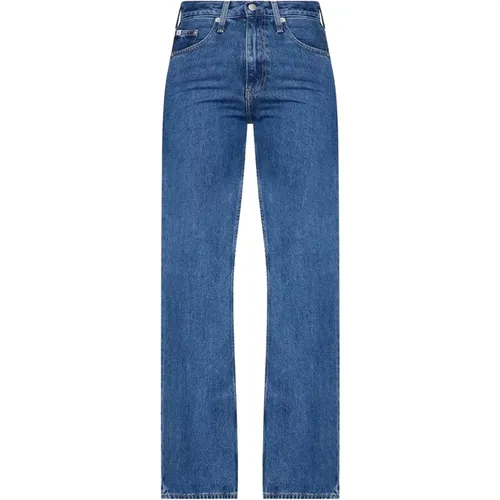 Flared Bootcut Jeans , Damen, Größe: W28 - Calvin Klein Jeans - Modalova