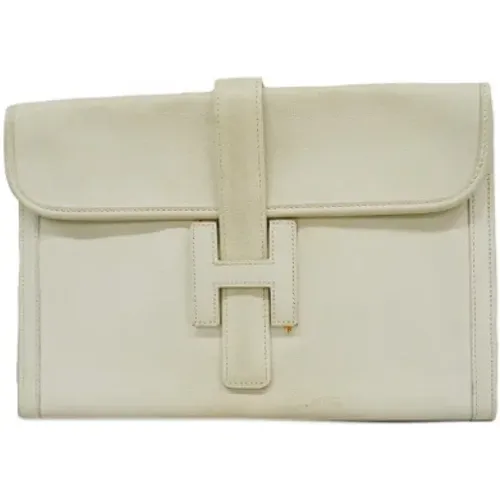 Pre-owned Leather clutches , female, Sizes: ONE SIZE - Hermès Vintage - Modalova