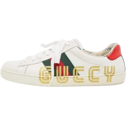 Pre-owned Leather sneakers , male, Sizes: 6 UK - Gucci Vintage - Modalova