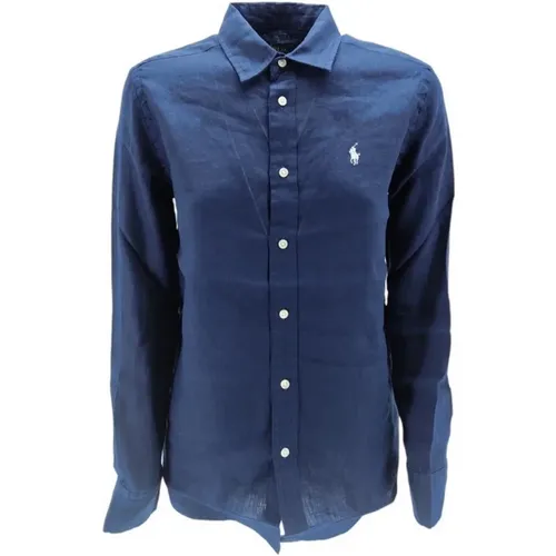 Blaue Hemden für Männer , Damen, Größe: 2XS - Ralph Lauren - Modalova