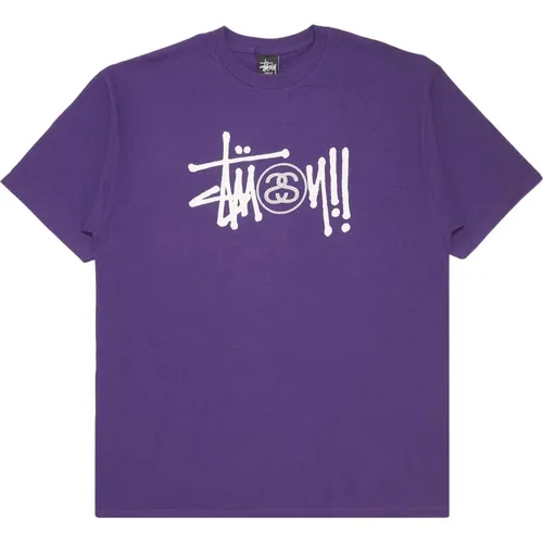 Basis Logo Lila Tee Stüssy - Stüssy - Modalova