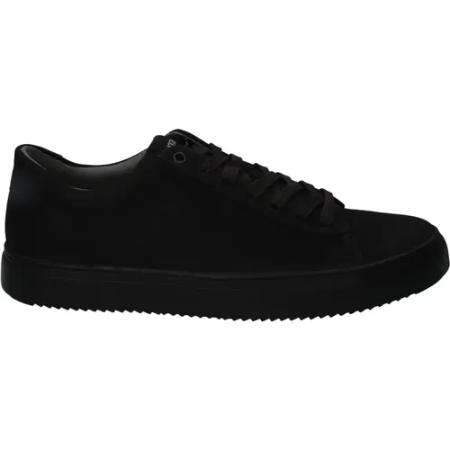 Minimalistischer Schwarzer Sneaker , Herren, Größe: 40 EU - Blackstone - Modalova