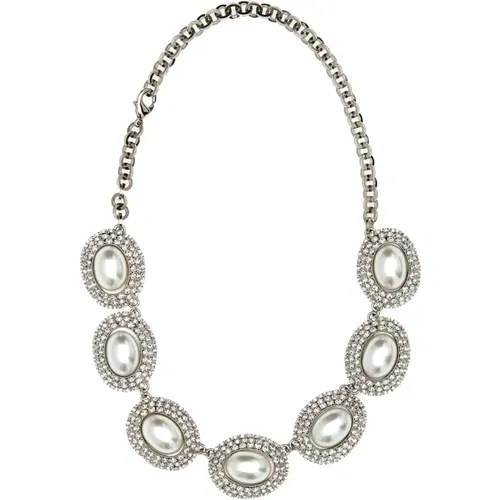 Verzierte Metallkette,Stilvolle Halskette - Alessandra Rich - Modalova