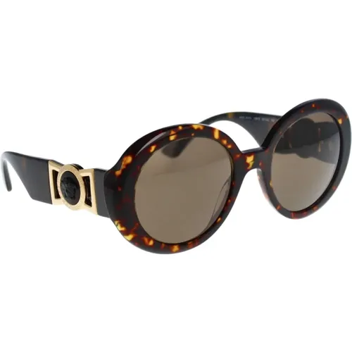 Iconic Sunglasses with Uniform Lenses , female, Sizes: 55 MM - Versace - Modalova