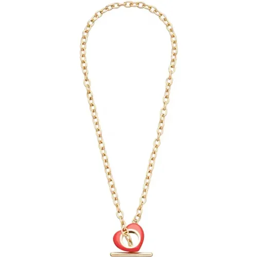 Goldenes Herz-Halskette mit Verschluss , Damen, Größe: ONE Size - A.p.c. - Modalova