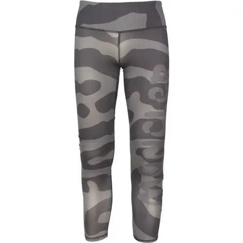 Sportliche Camouflage Graue Leggings , Damen, Größe: XS - Moncler - Modalova