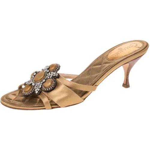 Pre-owned Satin sandals , female, Sizes: 5 UK - Chanel Vintage - Modalova