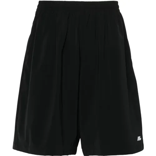 Schwarze Stretch-Activewear-Shorts , Herren, Größe: L - Balenciaga - Modalova