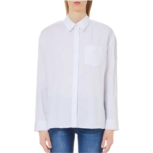 Weiße Oversized Bluse , Damen, Größe: S - Liu Jo - Modalova