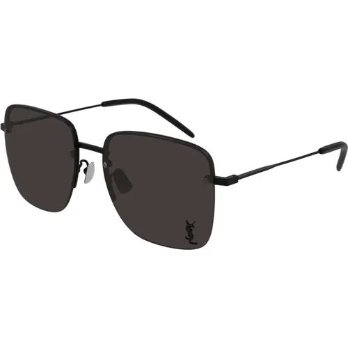 SL 312 M Sonnenbrille,Gold/ Sunglasses SL 312 M,Gold/Braun getönte Sonnenbrille SL 312 M - Saint Laurent - Modalova