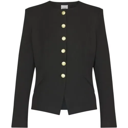 Strukturierter Schwarzer Blazer Chic Look - Love & Divine - Modalova