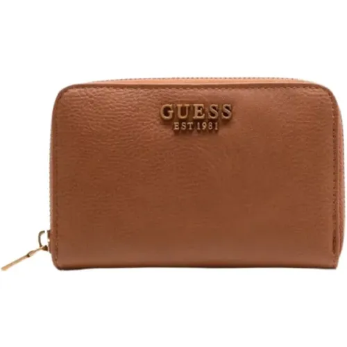 Arja Cognac Wallet , female, Sizes: ONE SIZE - Guess - Modalova