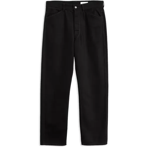 Schwarze gebogene 5-Pocket-Hose , Herren, Größe: XL - Lemaire - Modalova