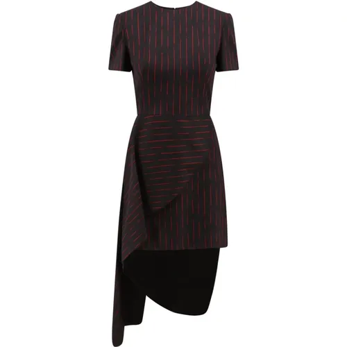 Wool Striped Dress , female, Sizes: S, M - alexander mcqueen - Modalova