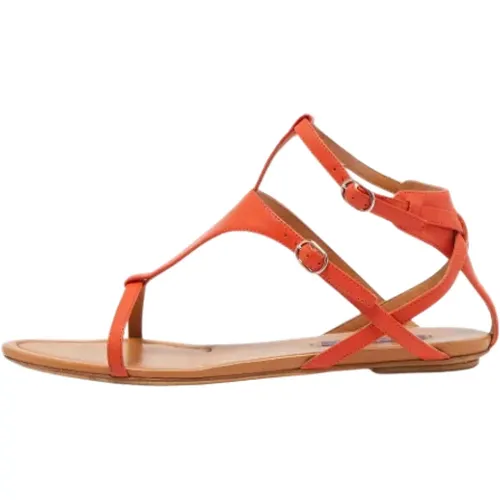 Pre-owned Leather sandals , female, Sizes: 6 UK - Ralph Lauren Pre-owned - Modalova