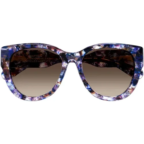 Oversized Cat-Eye Sonnenbrille aus recyceltem Acetat , unisex, Größe: ONE Size - Chloé - Modalova