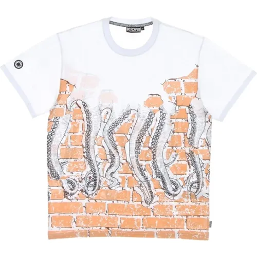 T-Shirt Ziegel T-Shirt , Herren, Größe: L - Octopus - Modalova