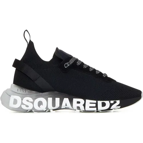 Schwarze Sneakers für Herren , Herren, Größe: 40 EU - Dsquared2 - Modalova
