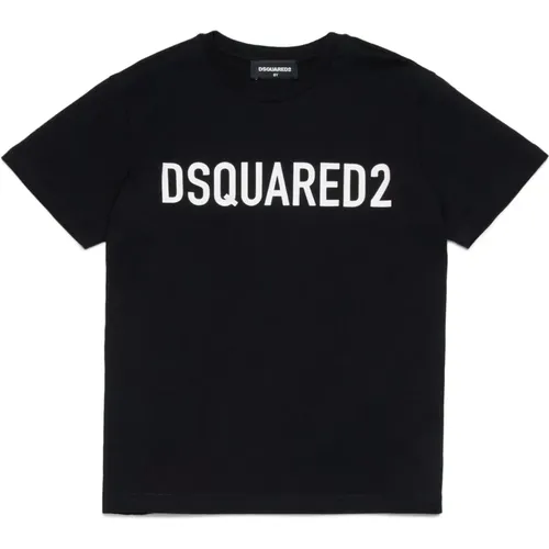 Bio-Baumwoll-T-Shirt mit Logo - Dsquared2 - Modalova